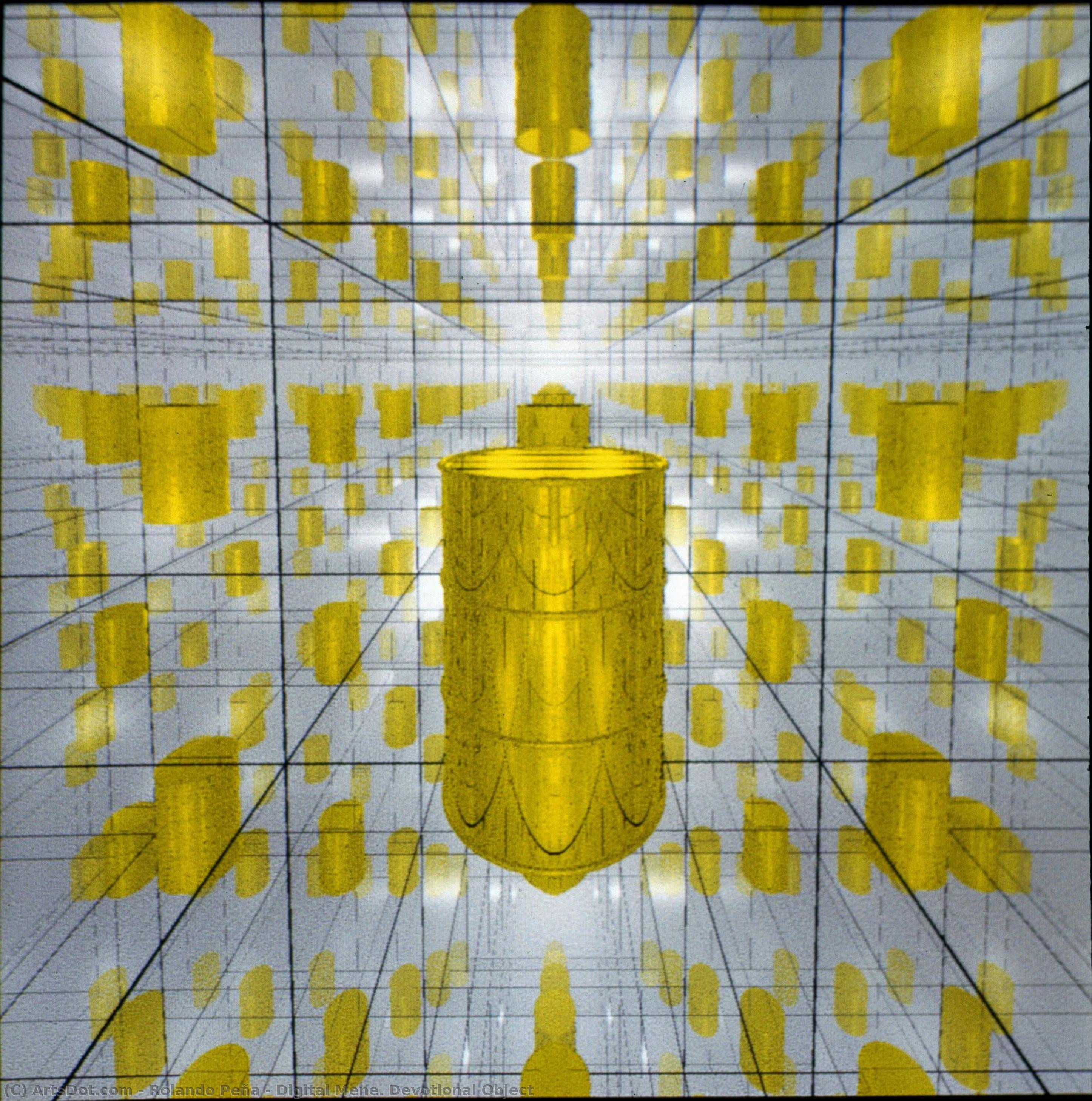 Digital Mene. Devotional Object — Rolando Peña