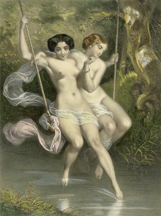 Two Ladies On A Swing — Шарль Барг