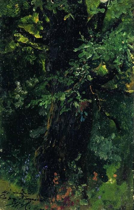 Oak Trunk In Early Summer — Isaak Ilyich Levitan