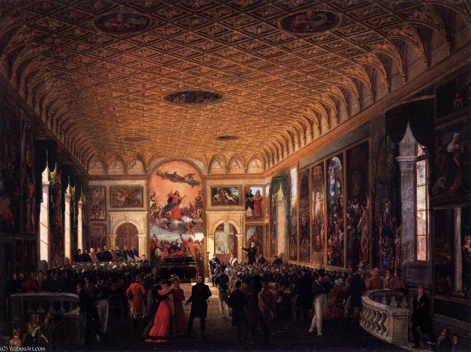 Commemoration Of Canova In The Scuola Grande Della Carit — Giuseppe Borsato
