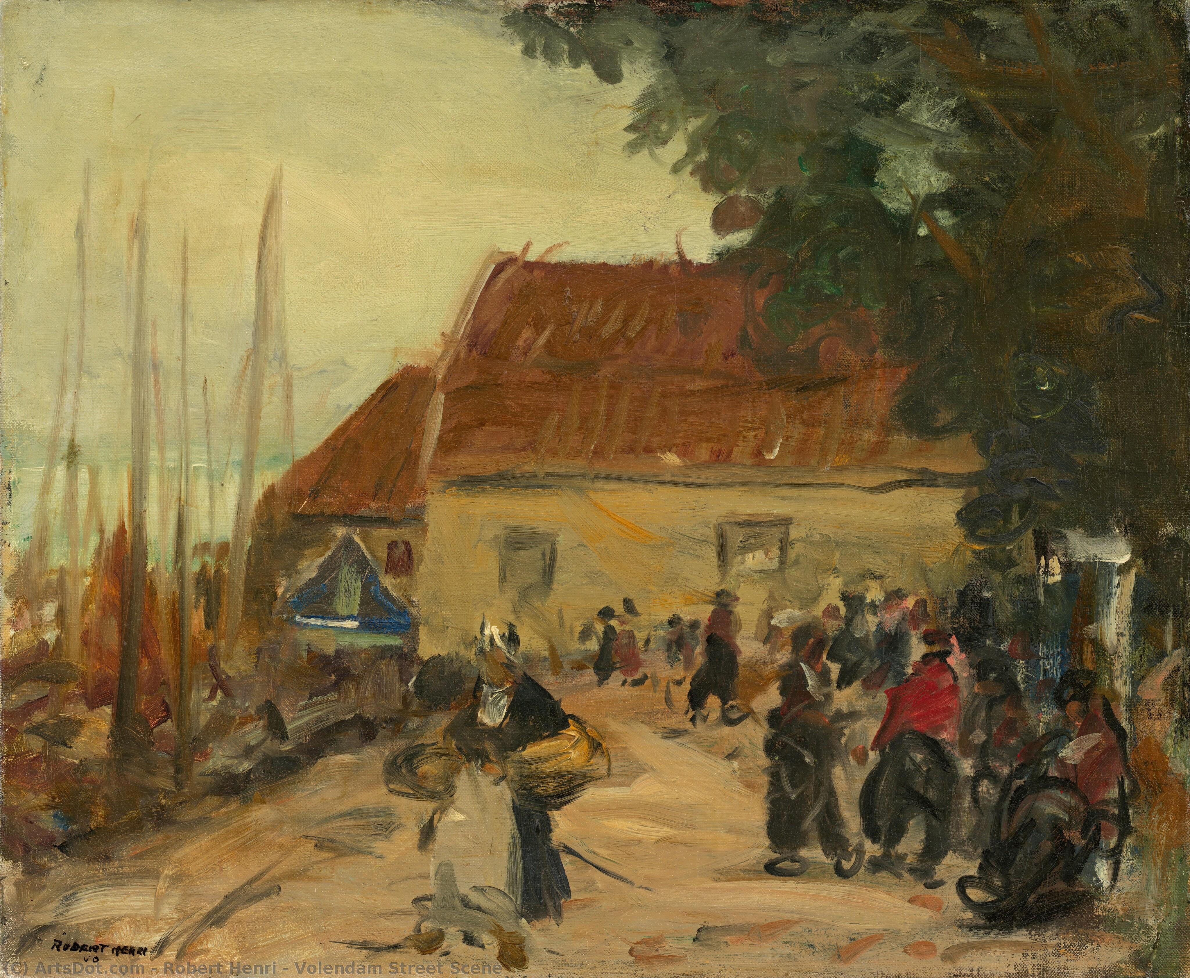Volendam Street Scene — Robert Henri