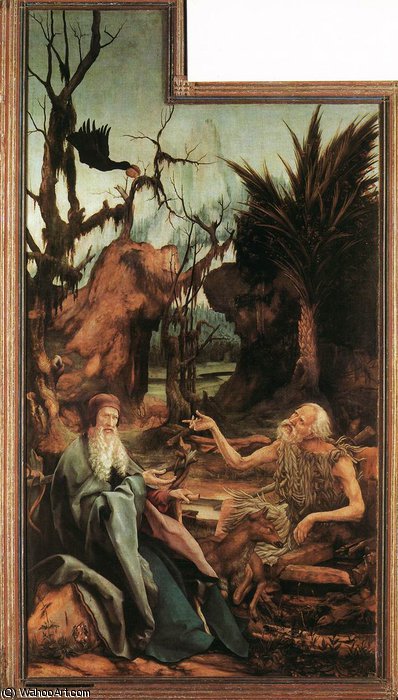 Sts Paul And Antony In The Desert — Matthias Grünewald