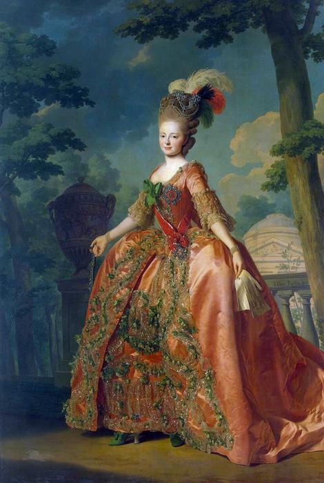 Portrait Of Grand Duchess Maria Fiodorovna (at The Age Of 18) — Alexander Roslin