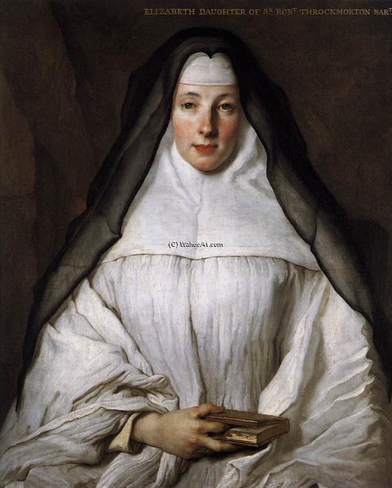 Elizabeth Throckmorton, Canoness Of The Order Of The Dames Augustines Anglaises — Nicolas De Largillière
