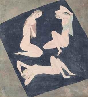 Trois Nus Feminins — Léonard Tsuguharu Foujita