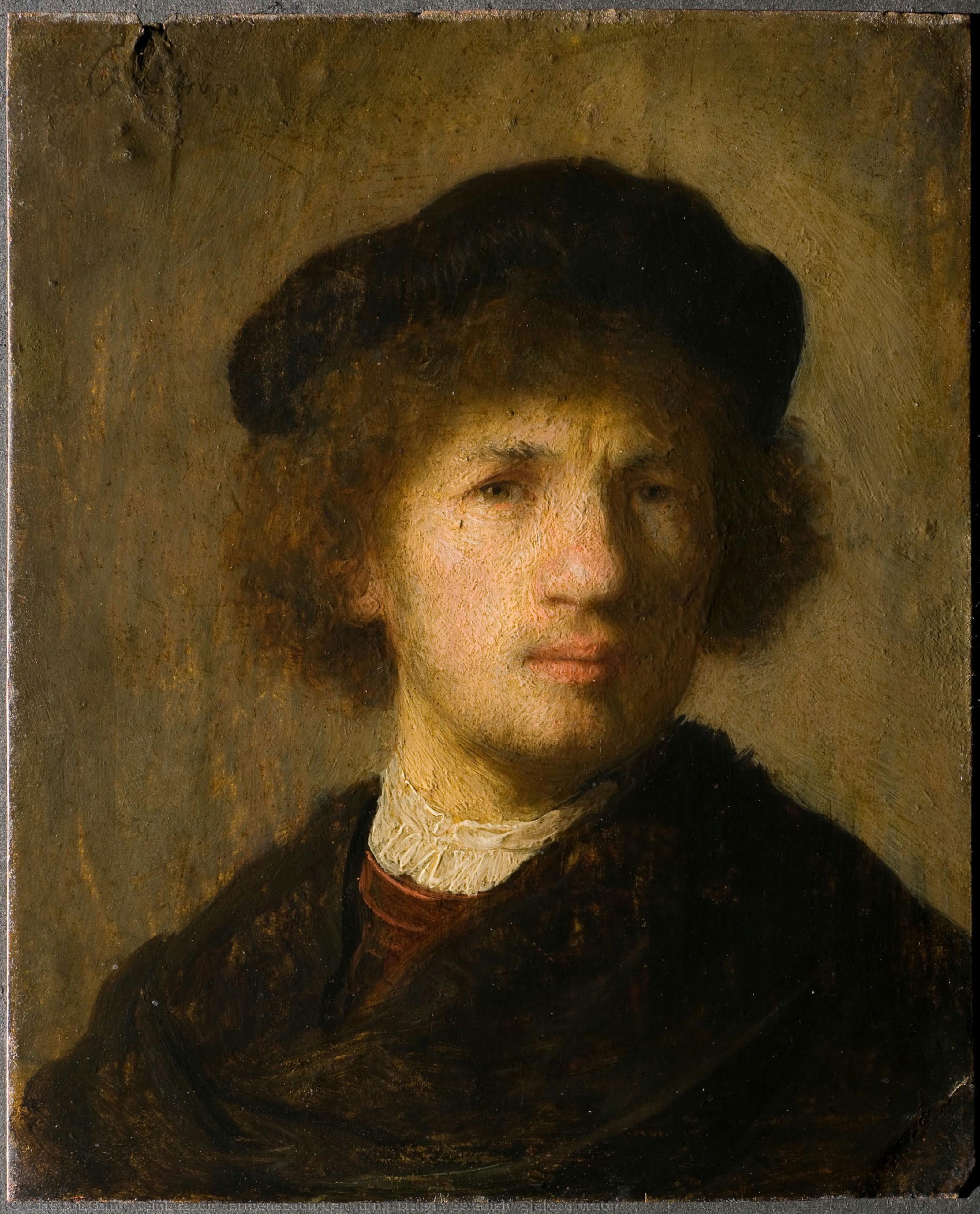 Title In Swedish: Självporträtt — Rembrandt Van Rijn