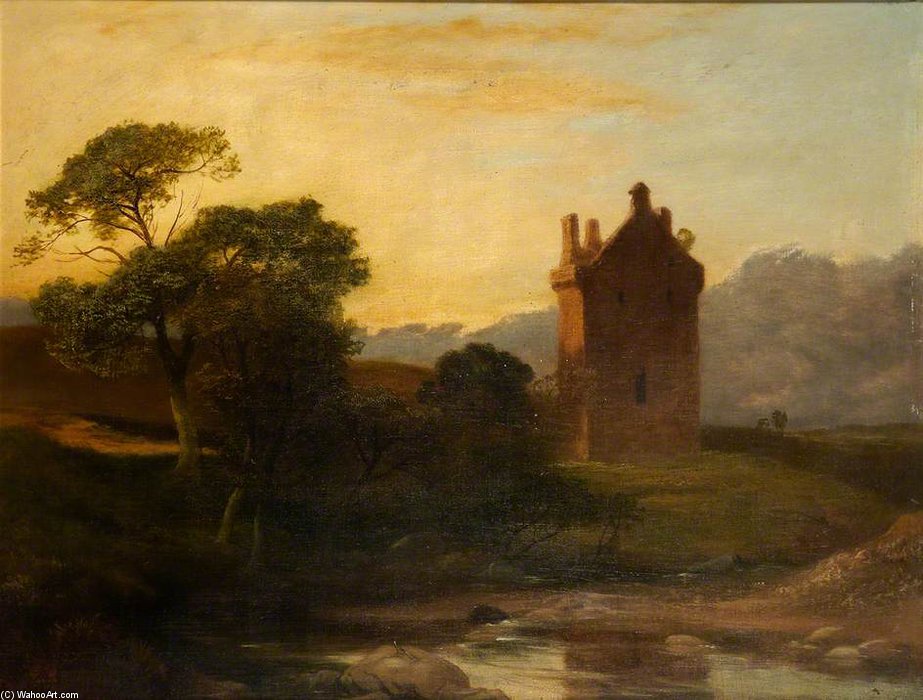 Invermark Castle, Forfarshire — George Harvey