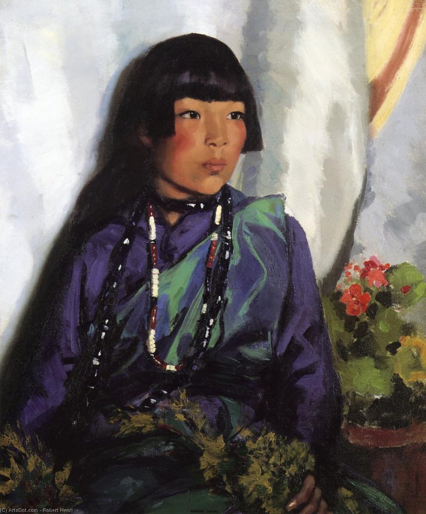 Julianita Ready For The Dance — Robert Henri