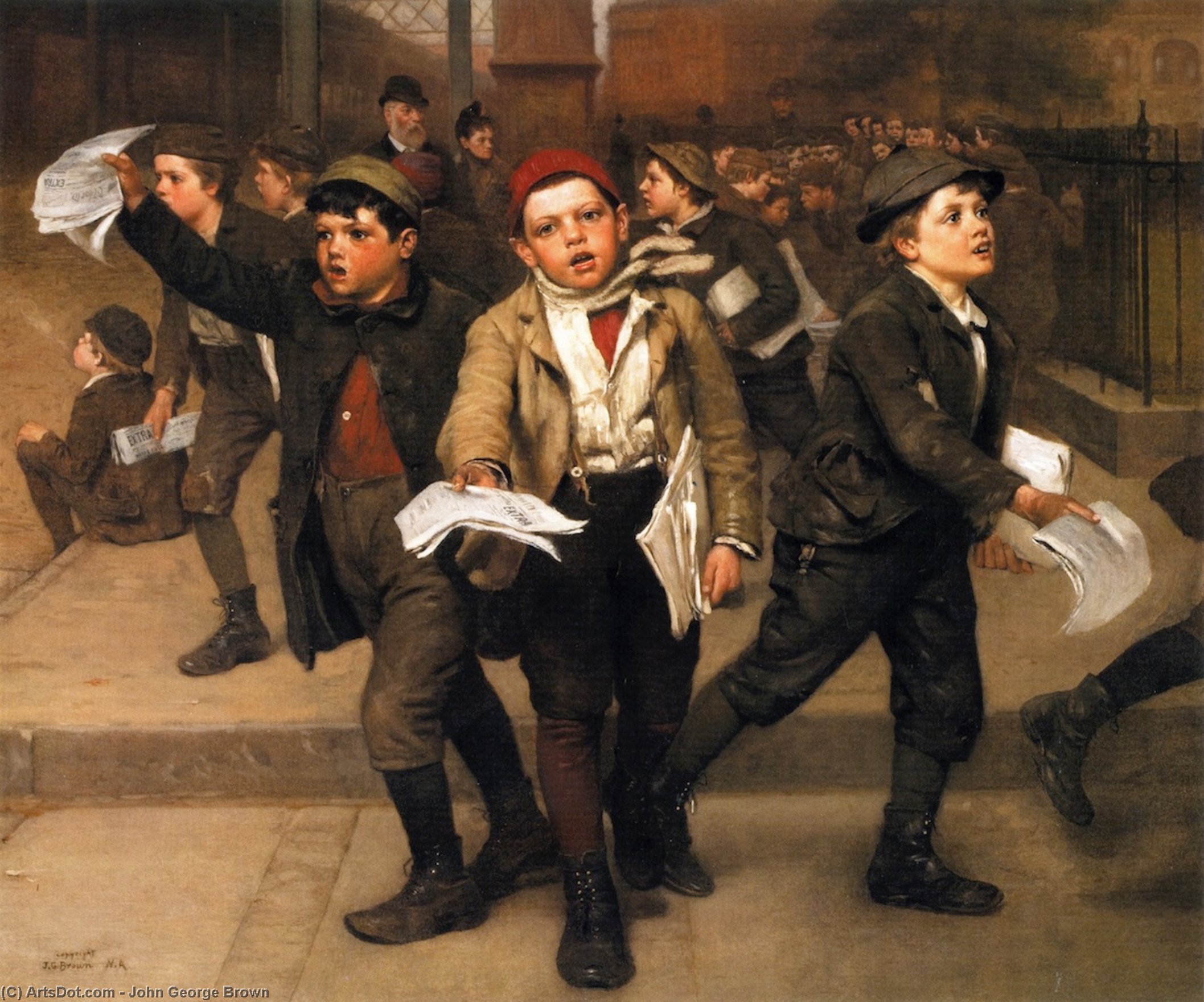 Extra! — John George Brown