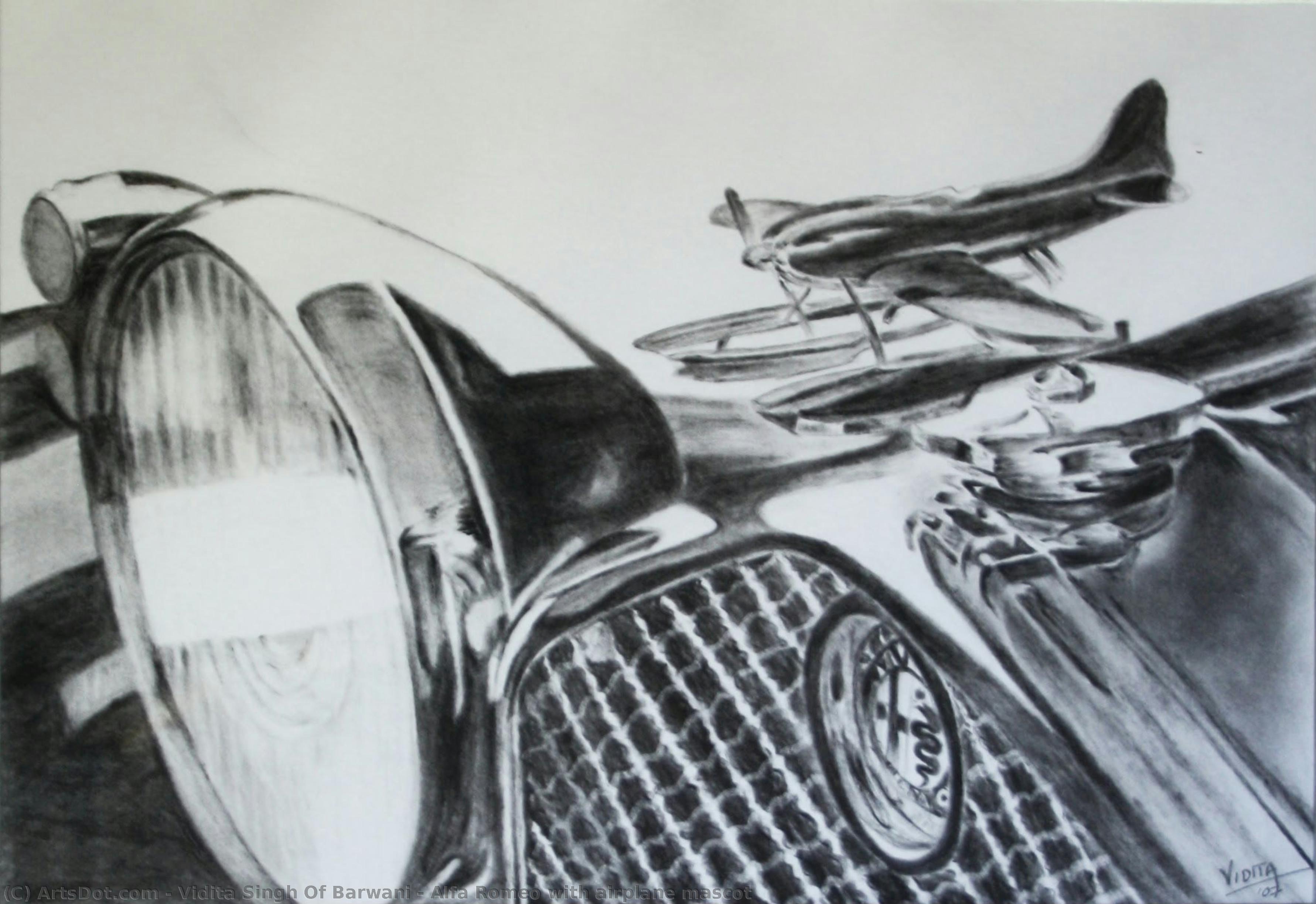 Alfa Romeo With Airplane Mascot — Vidita Singh Of Barwani