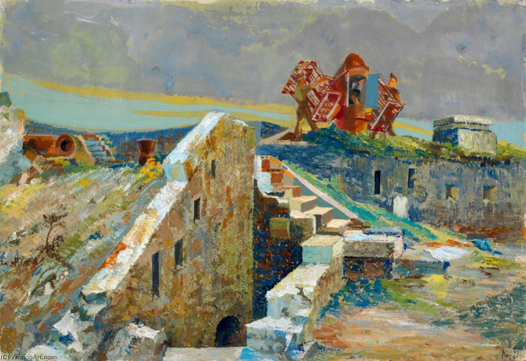 Fortified Islands In The Bristol Channel Two Inch Naval Up Projector On An Earlier Fortification — Ray Howard Jones