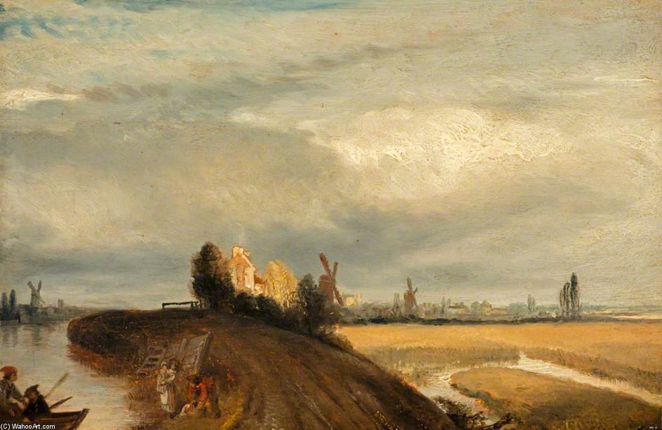 Landscape In The Manner Of Rembrandt — Andrew Geddes