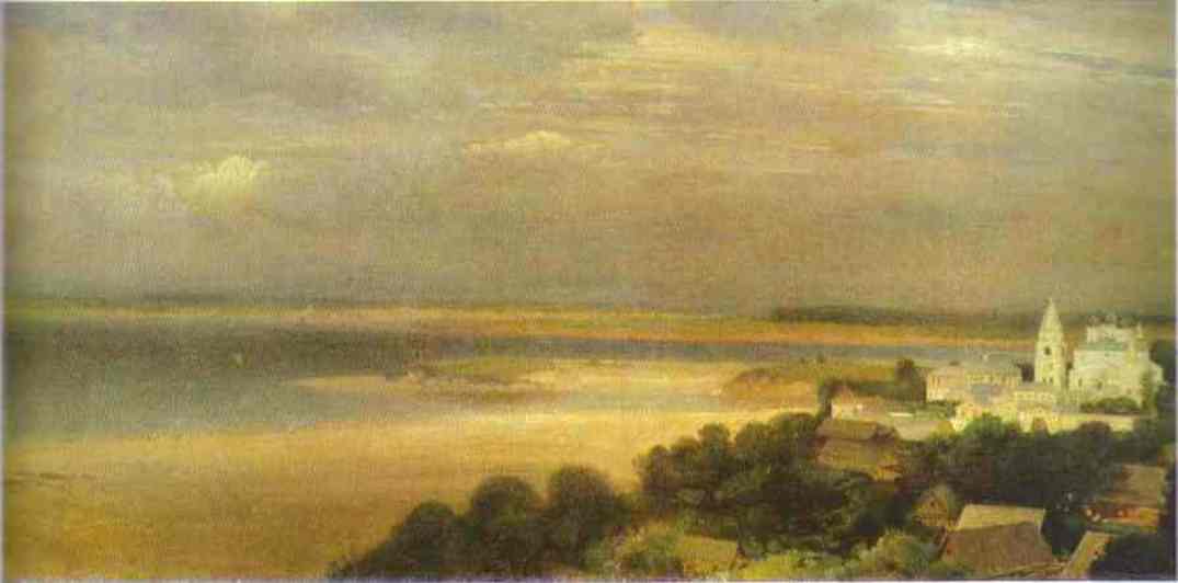 The Monastery Of The Caves Near Nizhny Novgorod — Alexei Kondratyevich Savrasov
