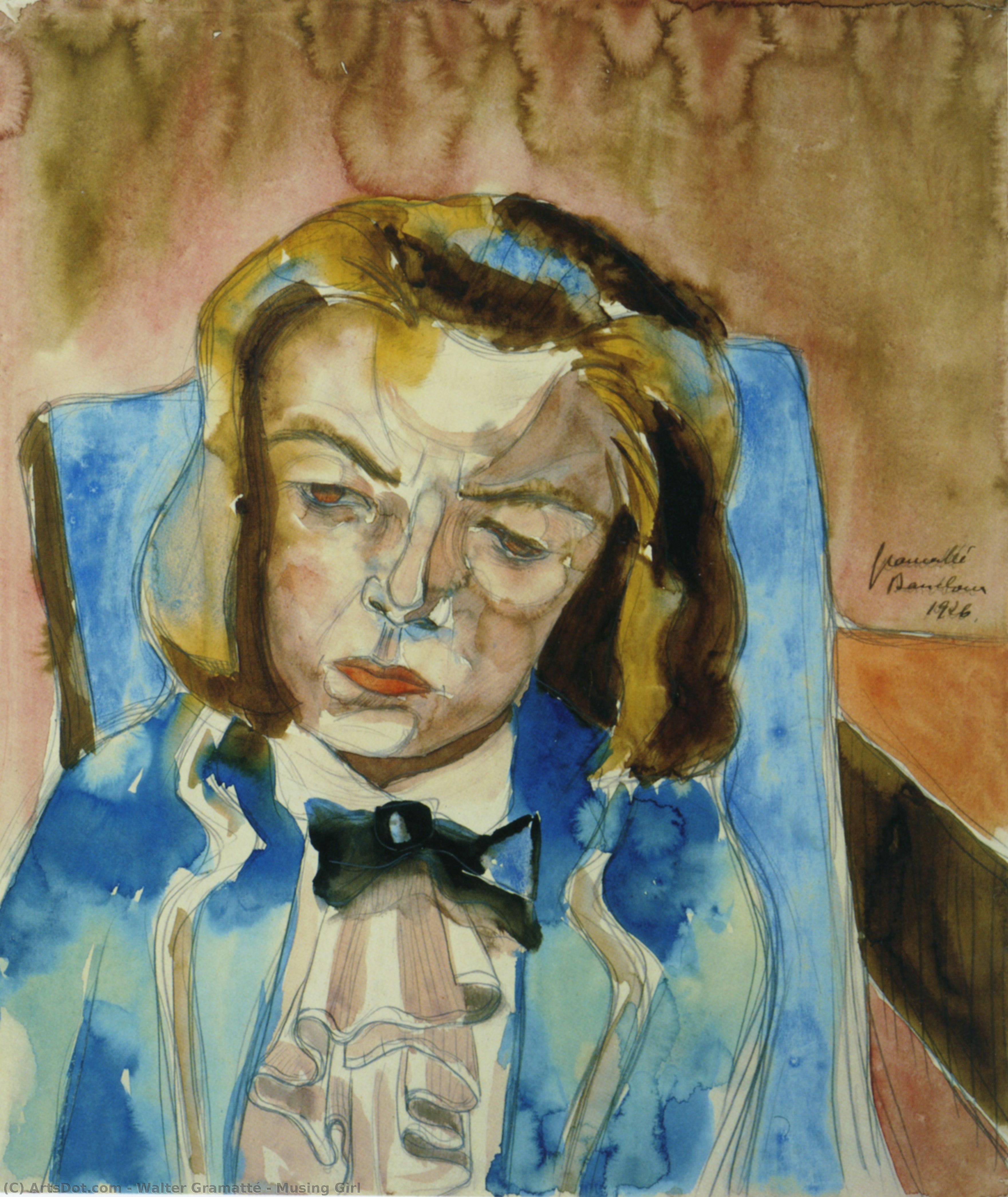 Musing Girl — Walter Gramatté