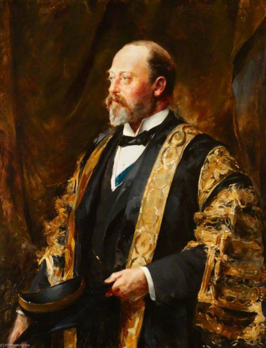 Edward Vii (1841–1910), As Prince Of Wales In The Robes Of Chancellor Of The University Of Wales — Julian Russell Story
