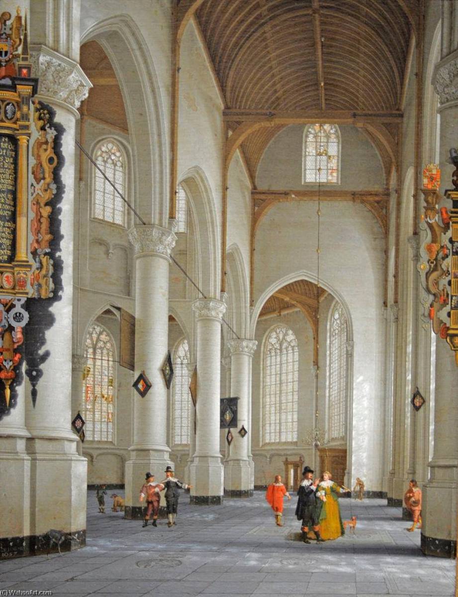The Interior Of The Church Of St. Laurens In Rotterdam — Anthonie De Delorme