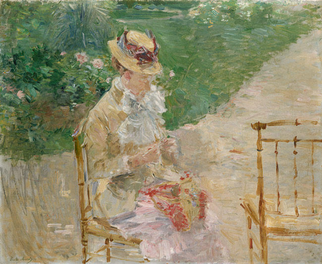 Young Woman Knitting — Berthe Morisot