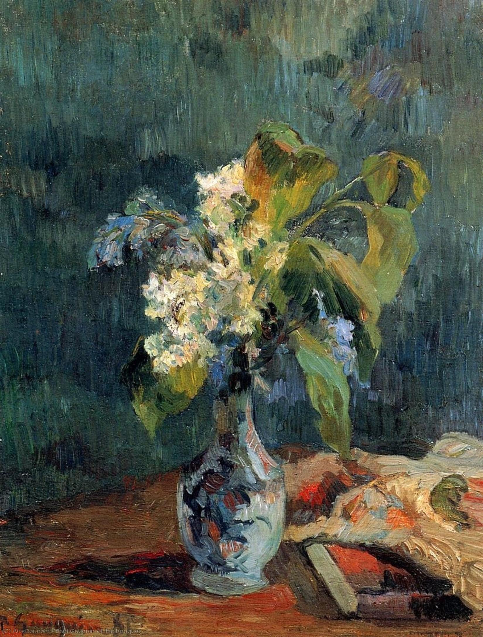 Lilac Bouquet — Eugène Henri Paul Gauguin