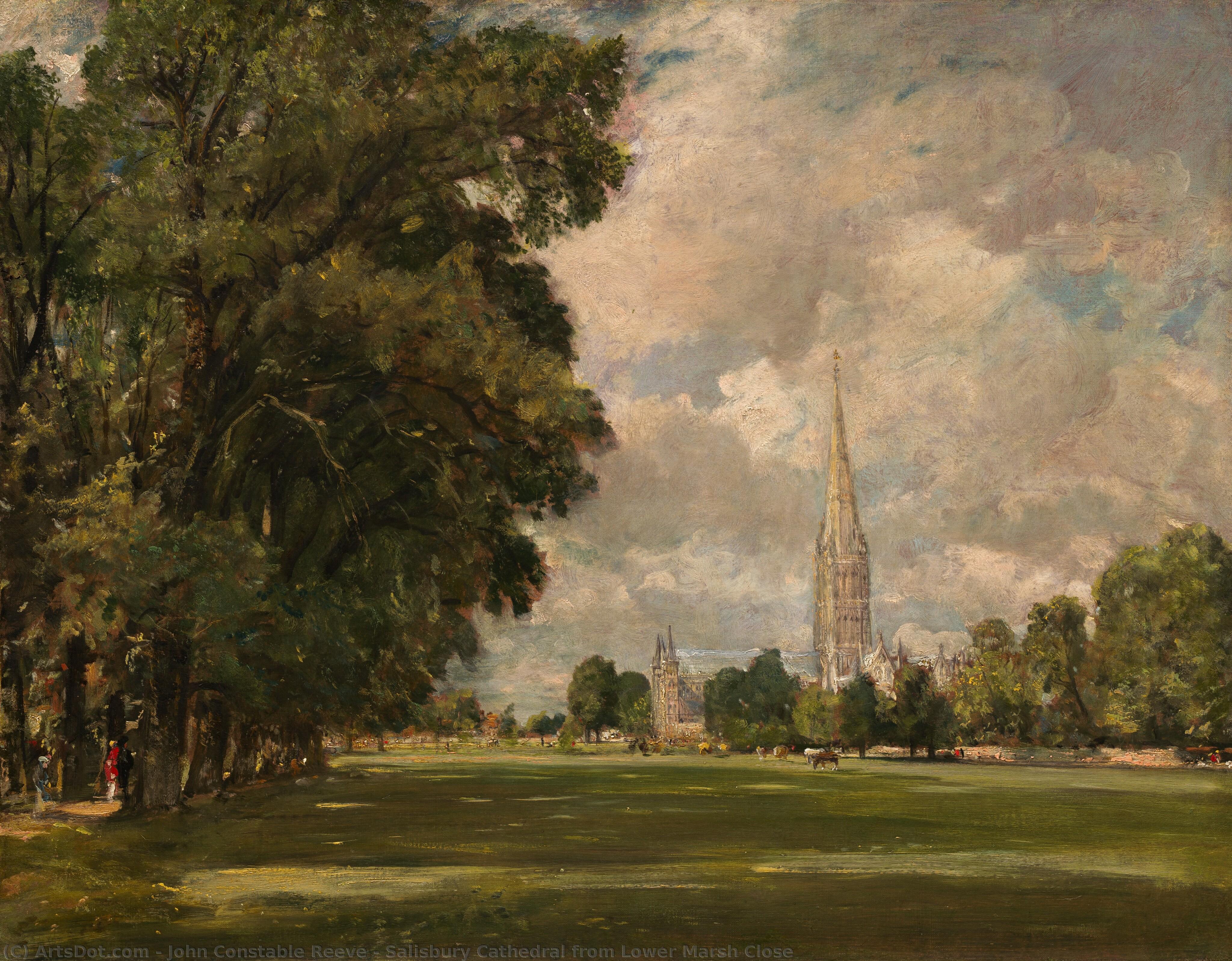Salisbury Cathedral From Lower Marsh Close — John Constable Reeve