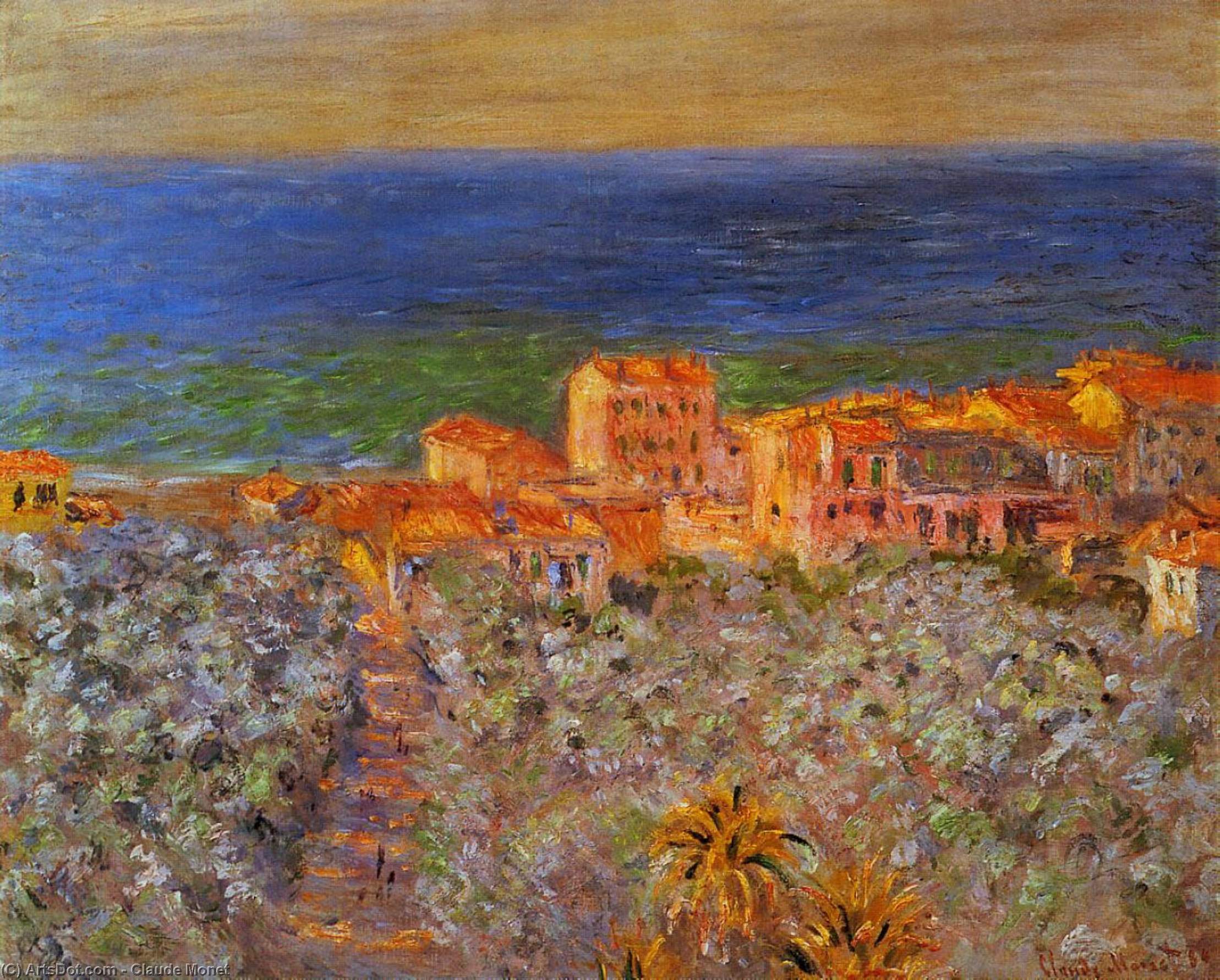 Burgo Marina At Bordighera — Claude Monet
