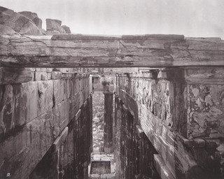 Western Portico Of The Parthenon, From Above, Showing The Frieze In Its Original Position — William James Stillman