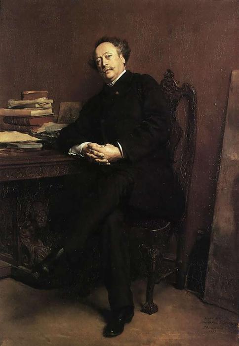 Portrait Of Alexandre Dumas, Jr — Jean-louis Ernest Meissonier