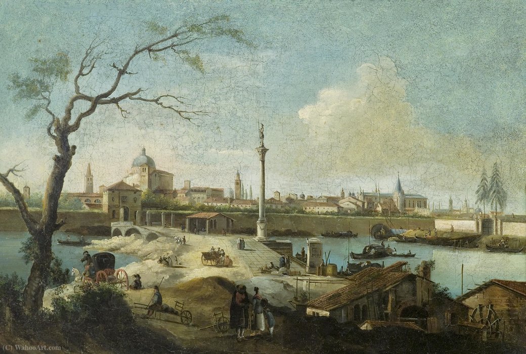 Capriccio With The View Of Padua — Giuseppe Bernardino Bison
