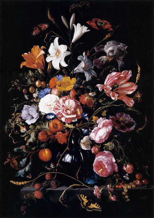 Vase With Flowers — Jan Davidszoon De Heem Or Johannes De Heem Or Johannes Van Antwerpen Or Jan Davidsz De Hem