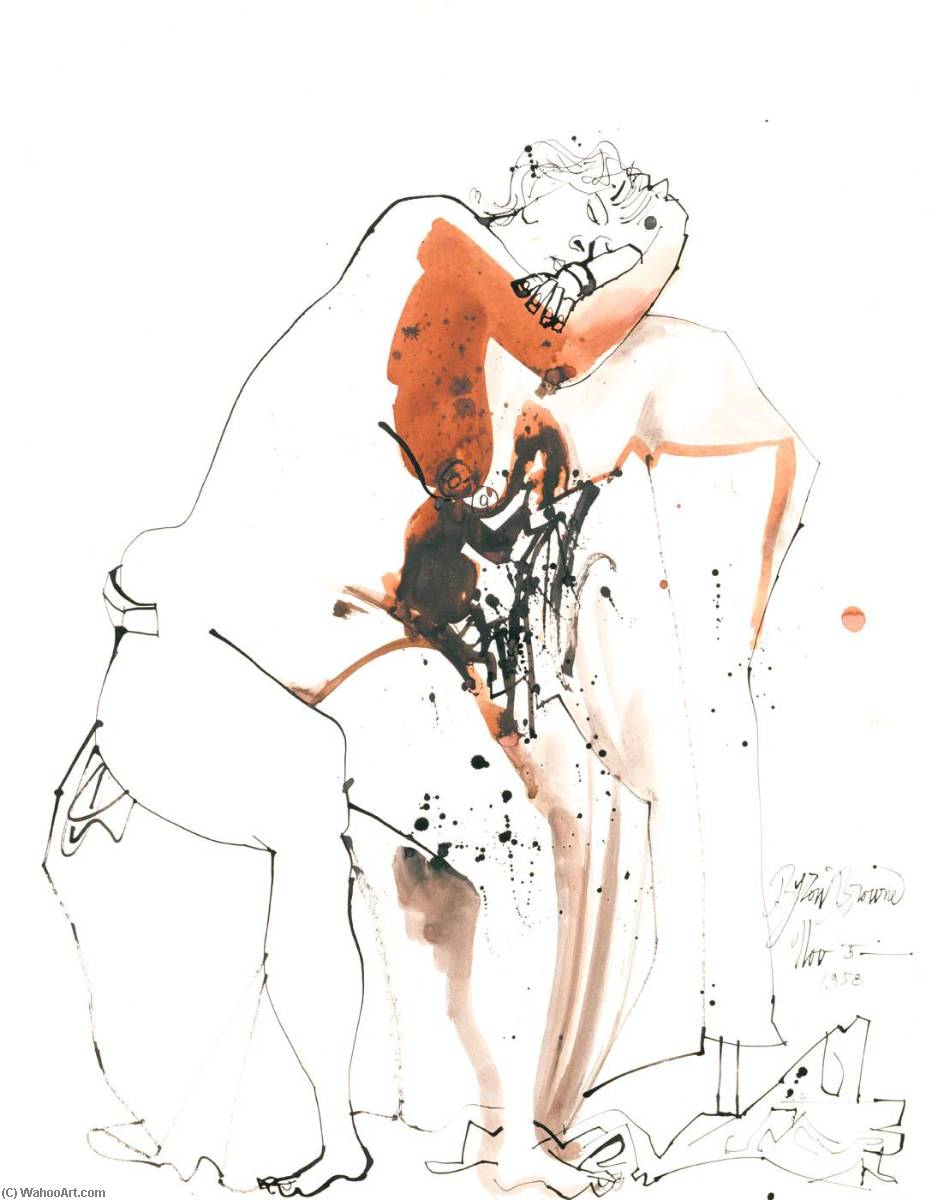(seated Nude) — Byron Browne