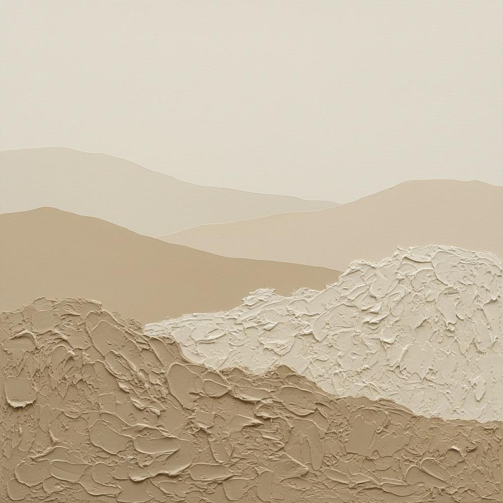 Ätherische Dünen Aus Sand Und Stille: Eine Monochrome Studie Skulpturaler Gelassenheit — David Moreau