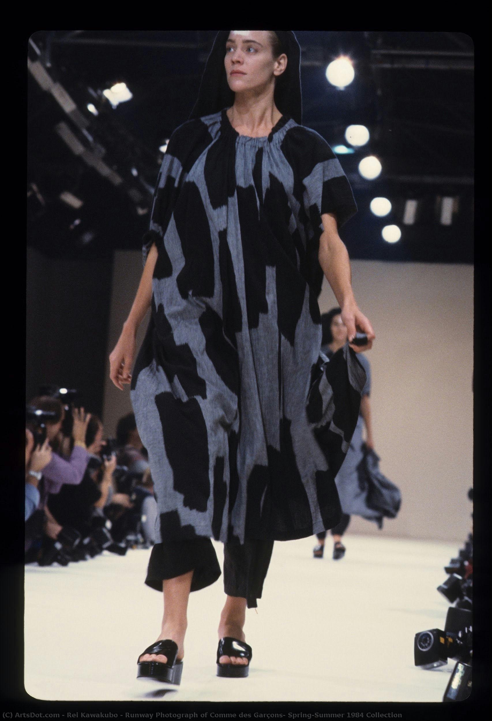 Runway Photograph Of Comme Des Garçons, Spring/summer 1984 Collection — Rei Kawakubo