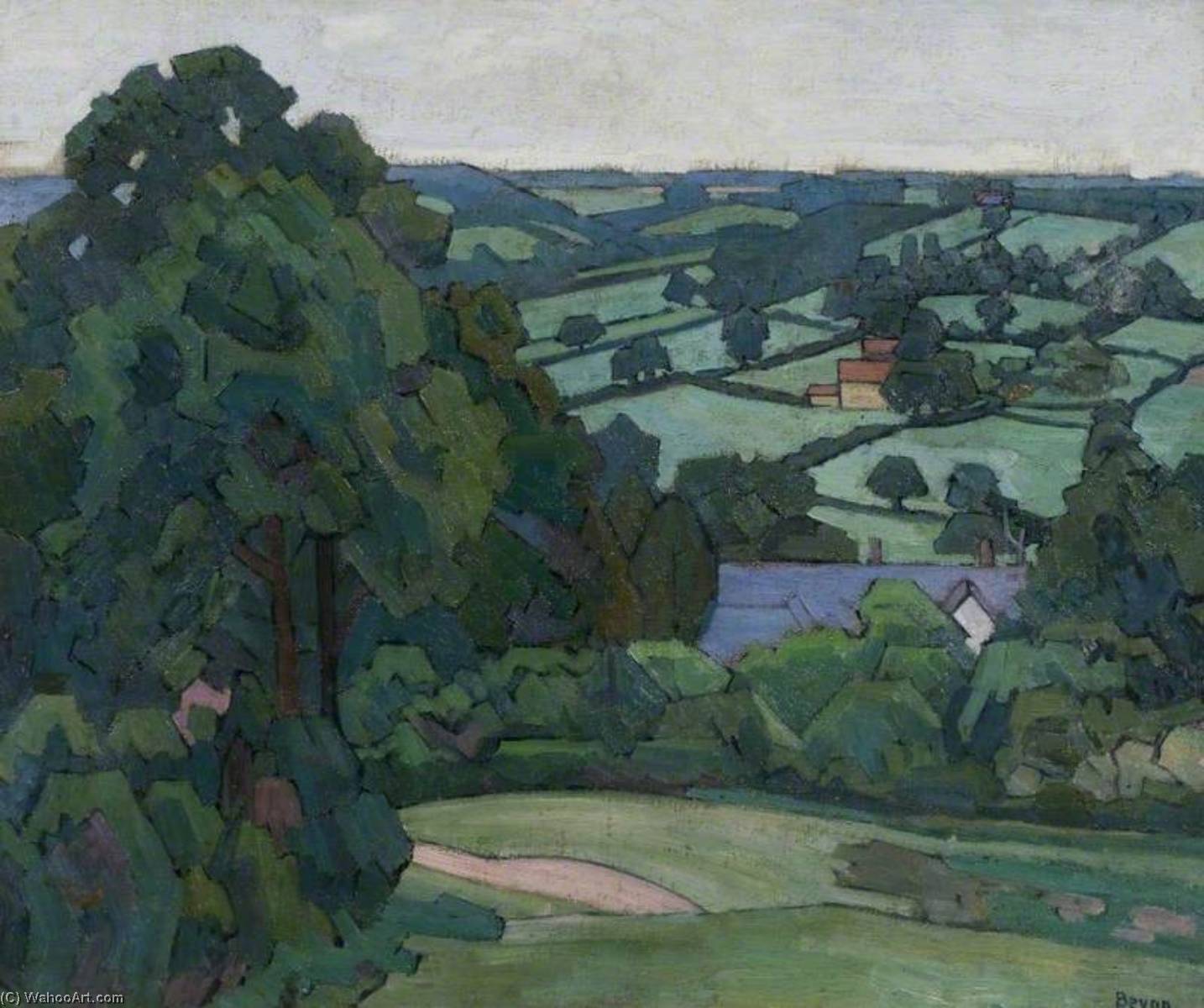 Landscape In The Blackdown Hills, Devon — ロバート・ポヒル・ビーヴァン