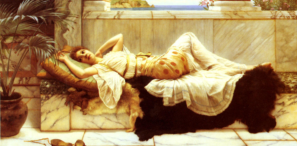 Liegende — R.b.a John William Godward