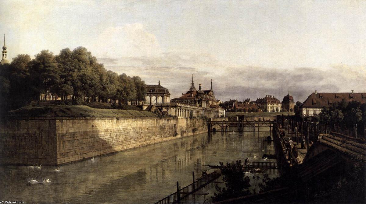 The Moat Of The Zwinger In Dresden — Bernardo Bellotto