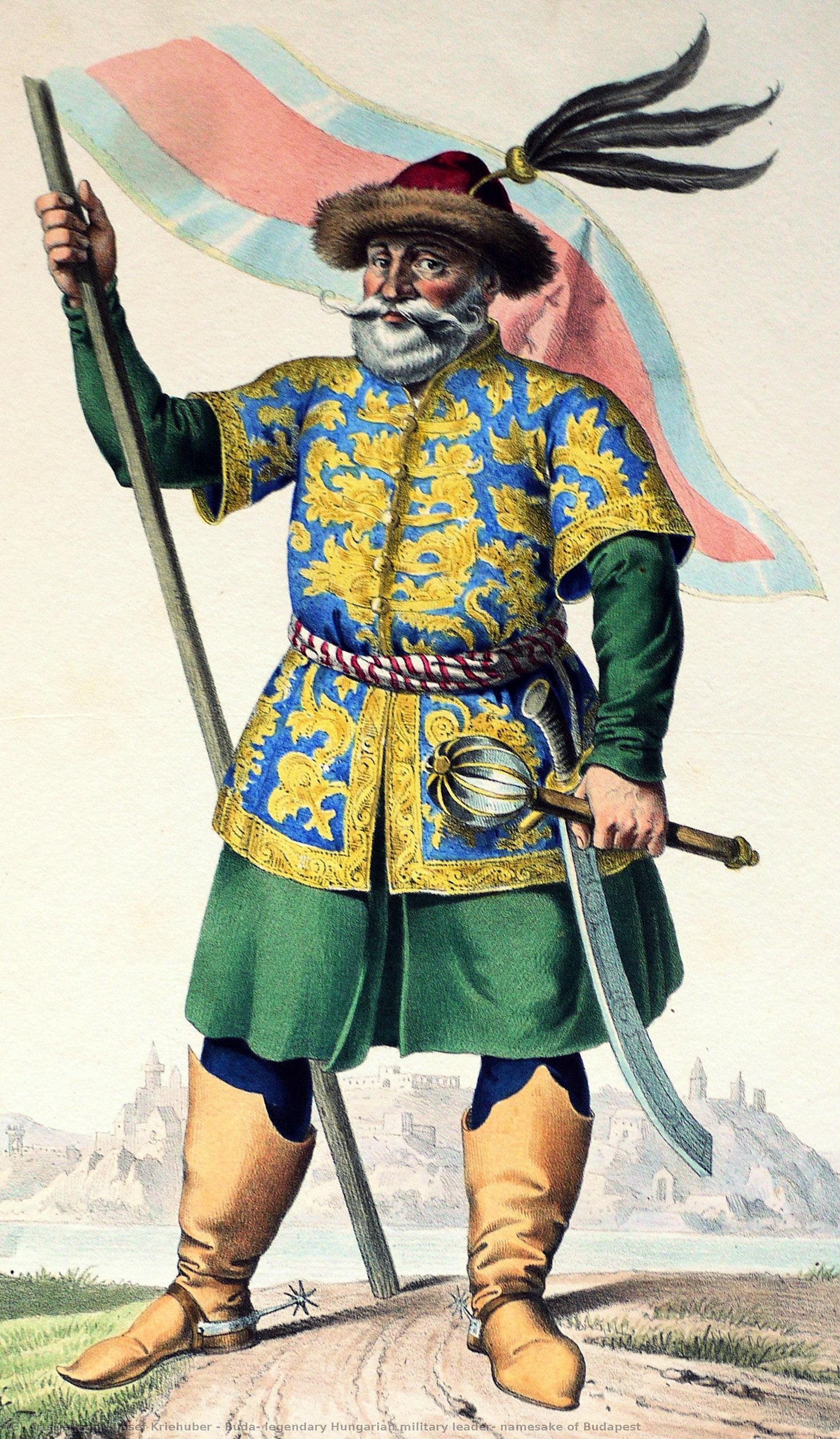 Buda, Legendary Hungarian Military Leader, Namesake Of Budapest — Josef Kriehuber