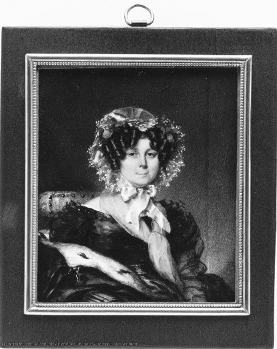 Portrait Of A Woman — François Théodore Rochard