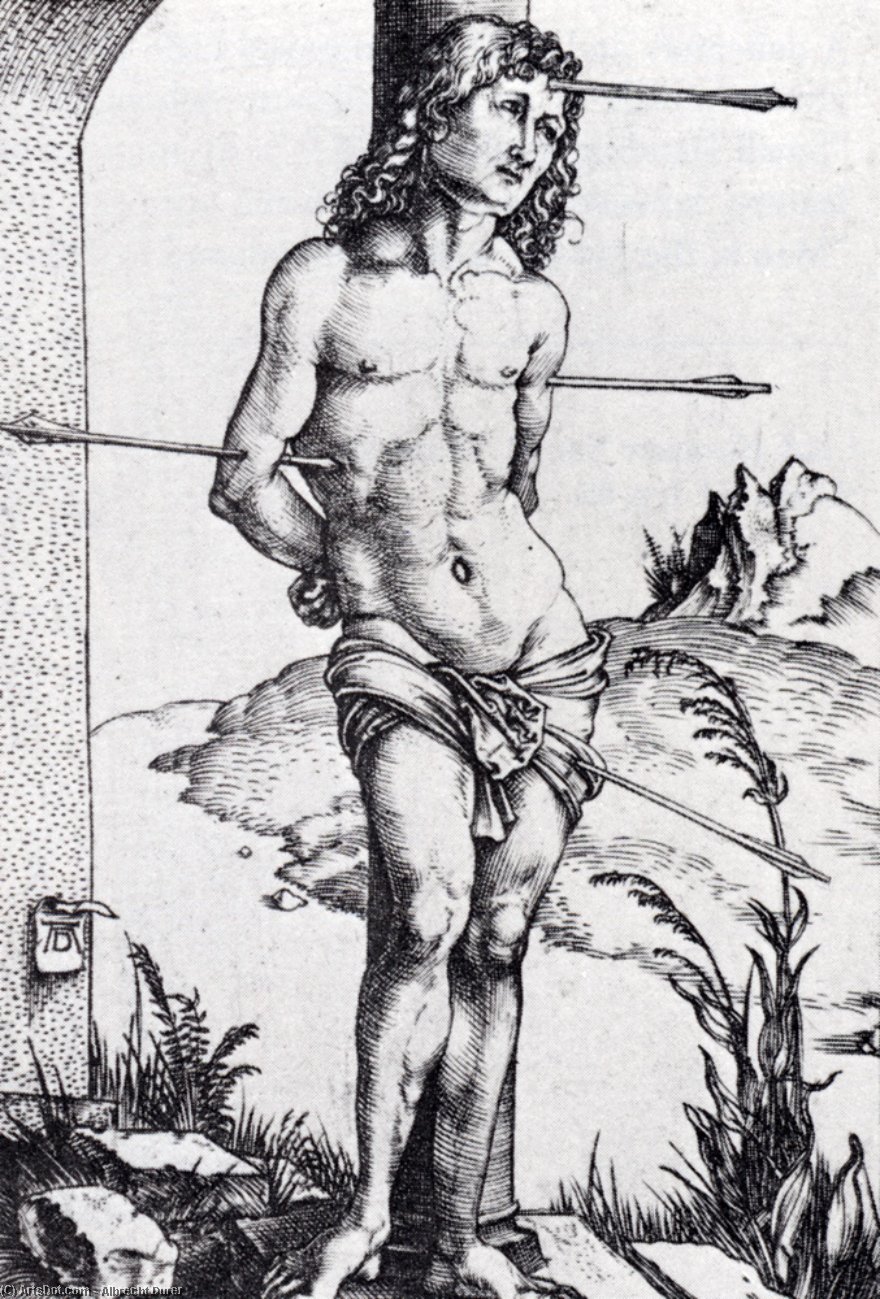 San Sebastián En La Columna — Albrecht Dürer