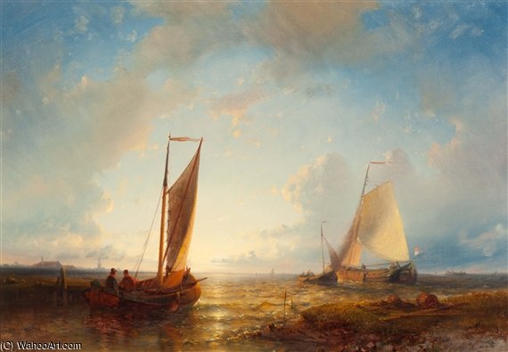 Fishing Boats Near The Coast — Abraham Hulk Senior