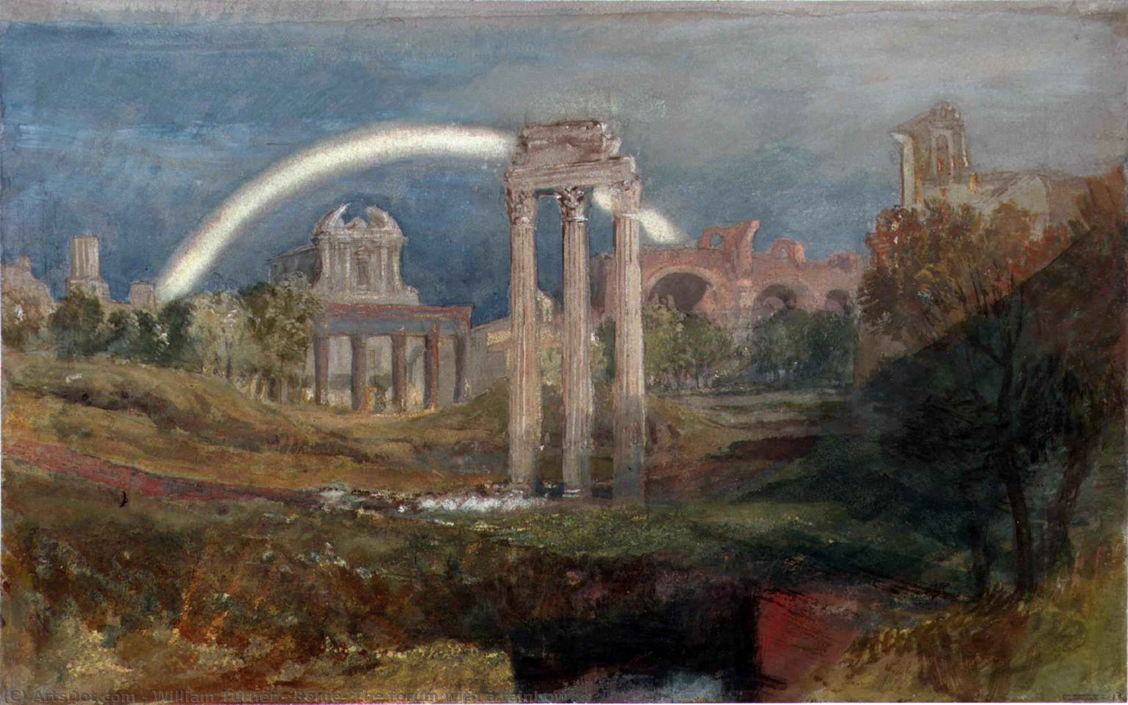 Rome: The Forum With A Rainbow — Joseph Mallord William Turner