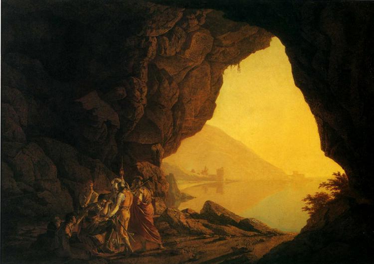 A Grotto By The Sea-side In The Kingdom Of Naples — Joseph Wright Of Derby