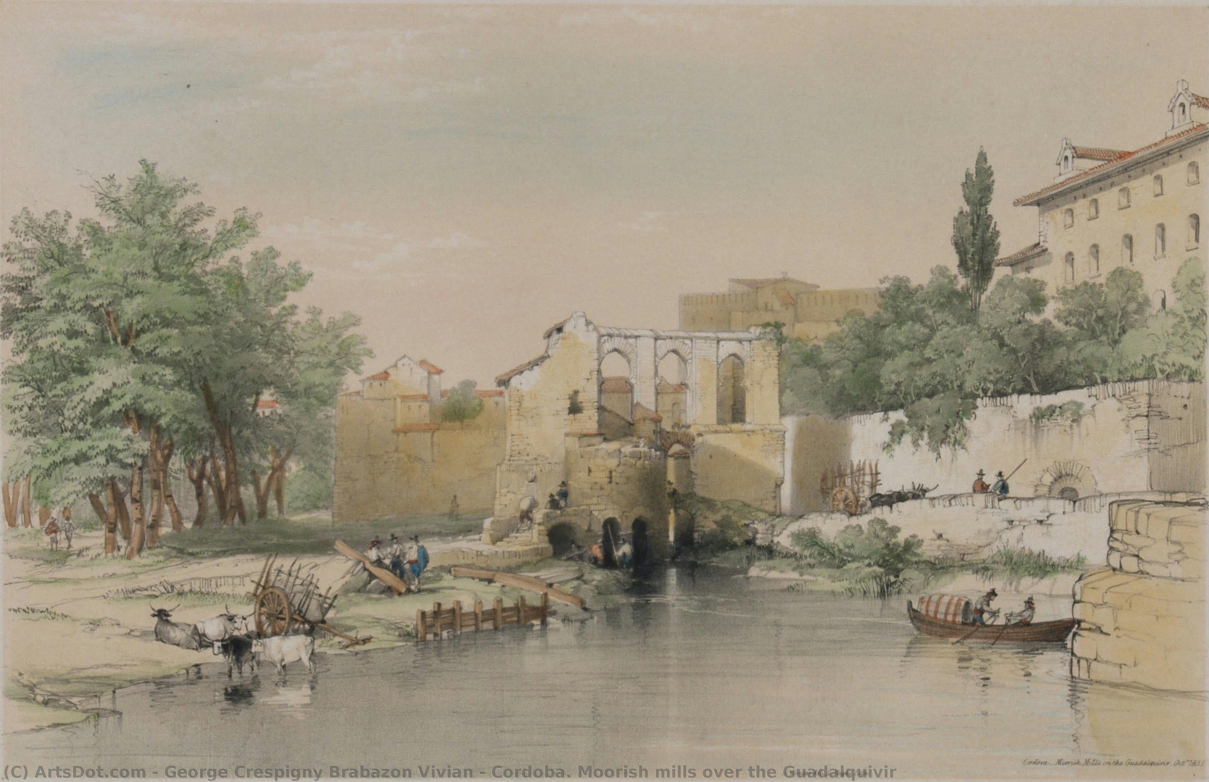 Cordoba. Moorish Mills Over The Guadalquivir — George Crespigny Brabazon Vivian
