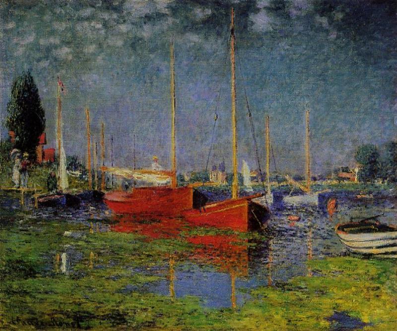 Pleasure Boats At Argenteuil — Claude Monet