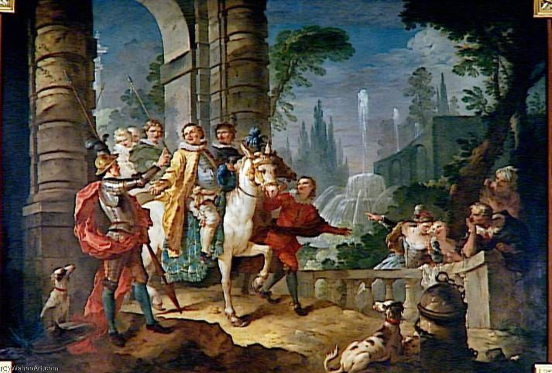 Départ De Sancho Pour L'île De Barataria — Charles-joseph Natoire