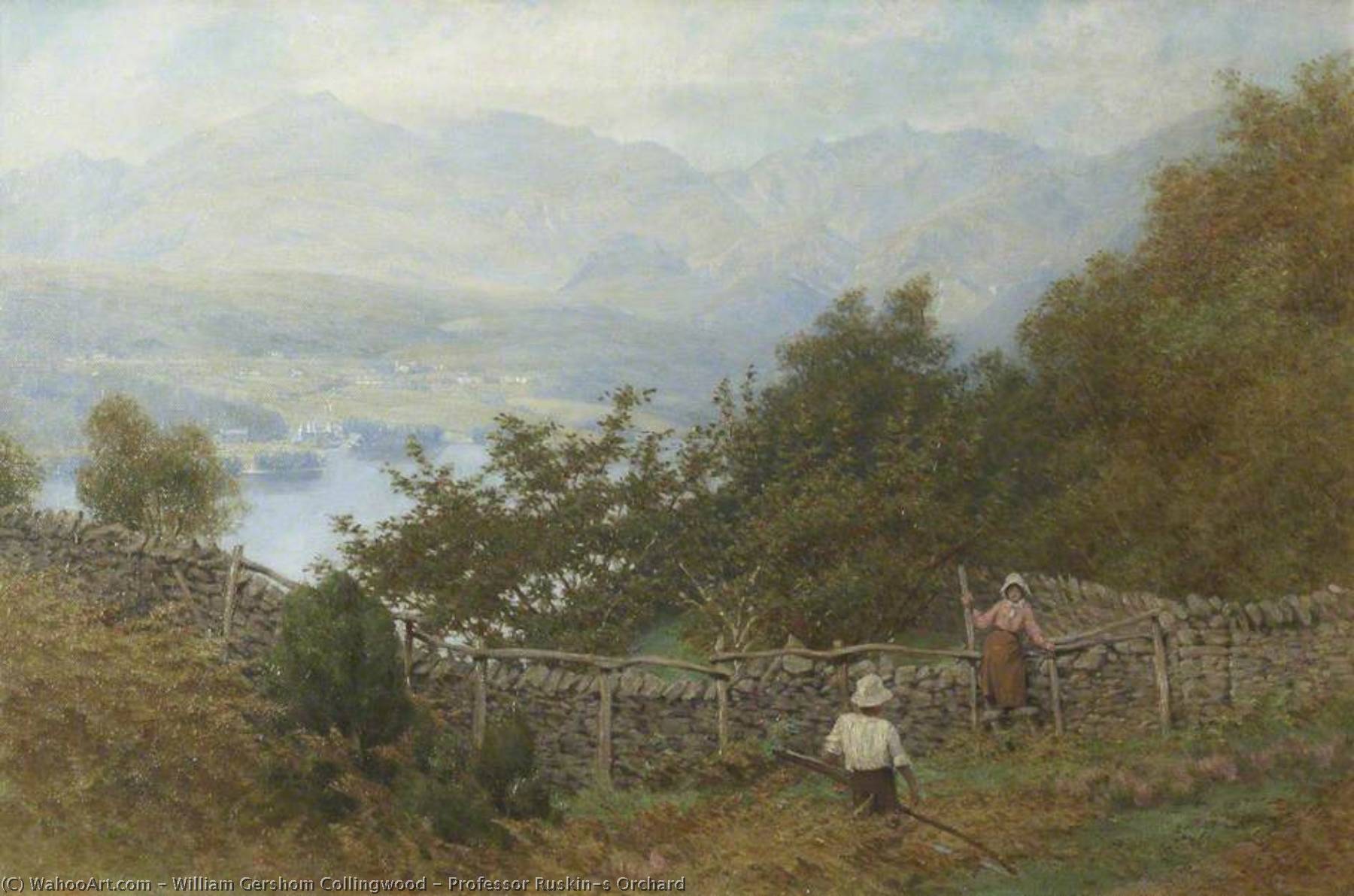 Professor Ruskin's Orchard — William Gershom Collingwood