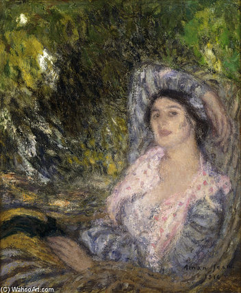 Woman In The Garden; Femme Dans Un Jardin — Fernand Edmond Jean Marie Khnopff