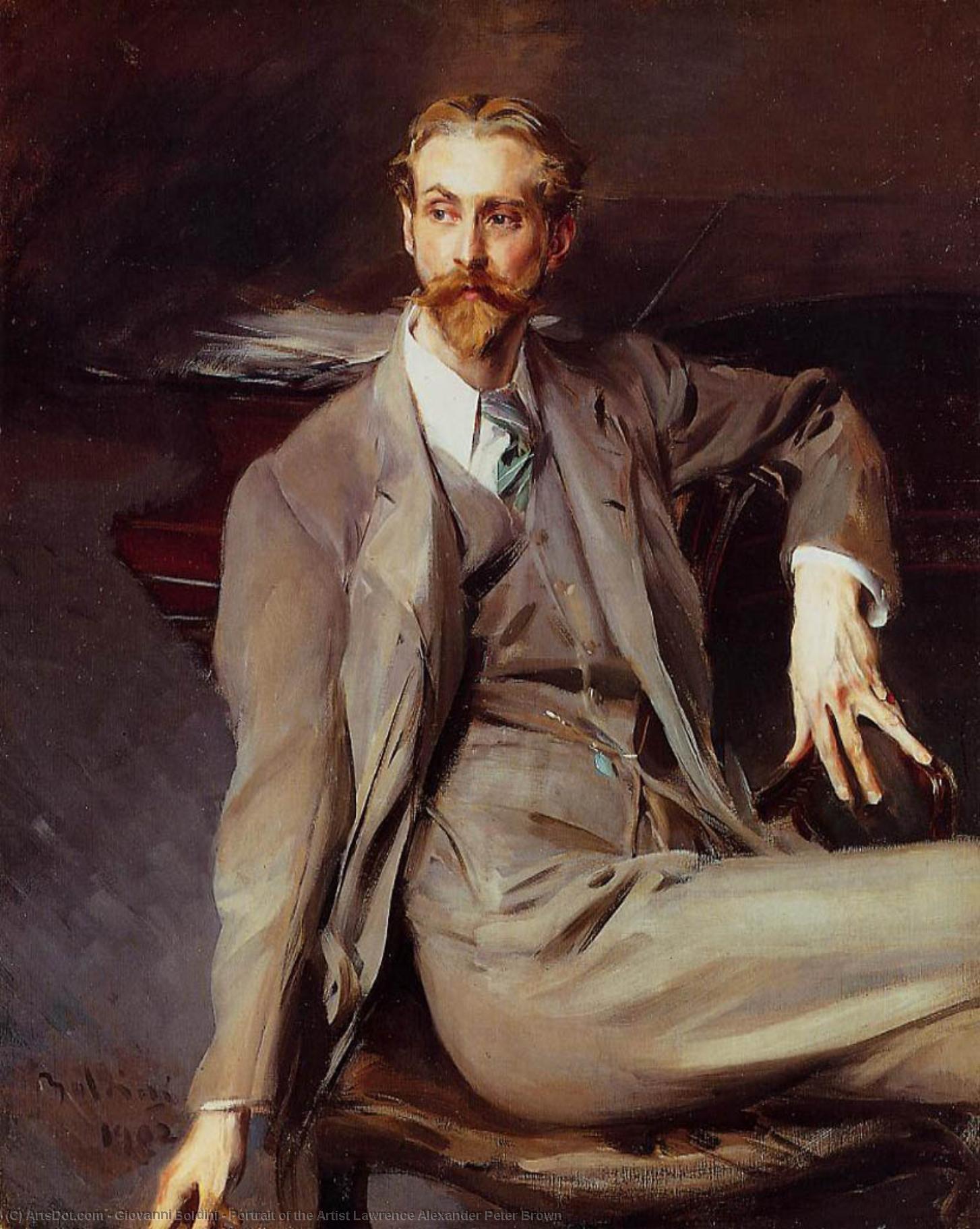 Portrait Of The Artist Lawrence Alexander Peter Brown — Giovanni Boldini