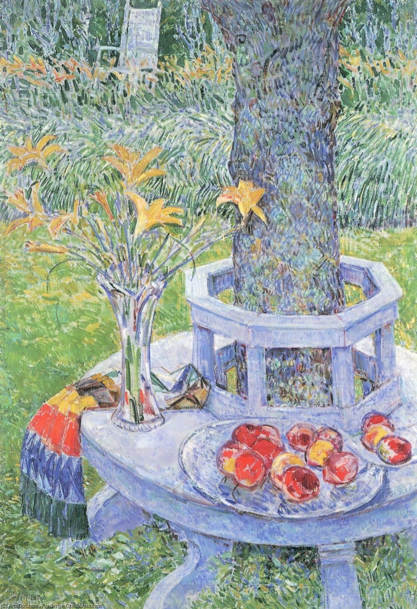 Mrs Hassams Garden At East Hampton — Frederick Childe Hassam