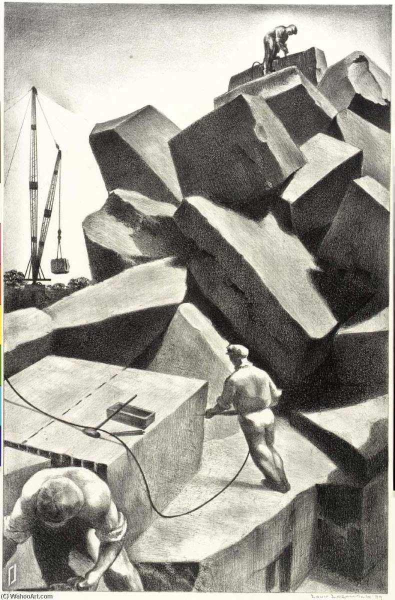 Granite For Monuments — Louis Lozowick