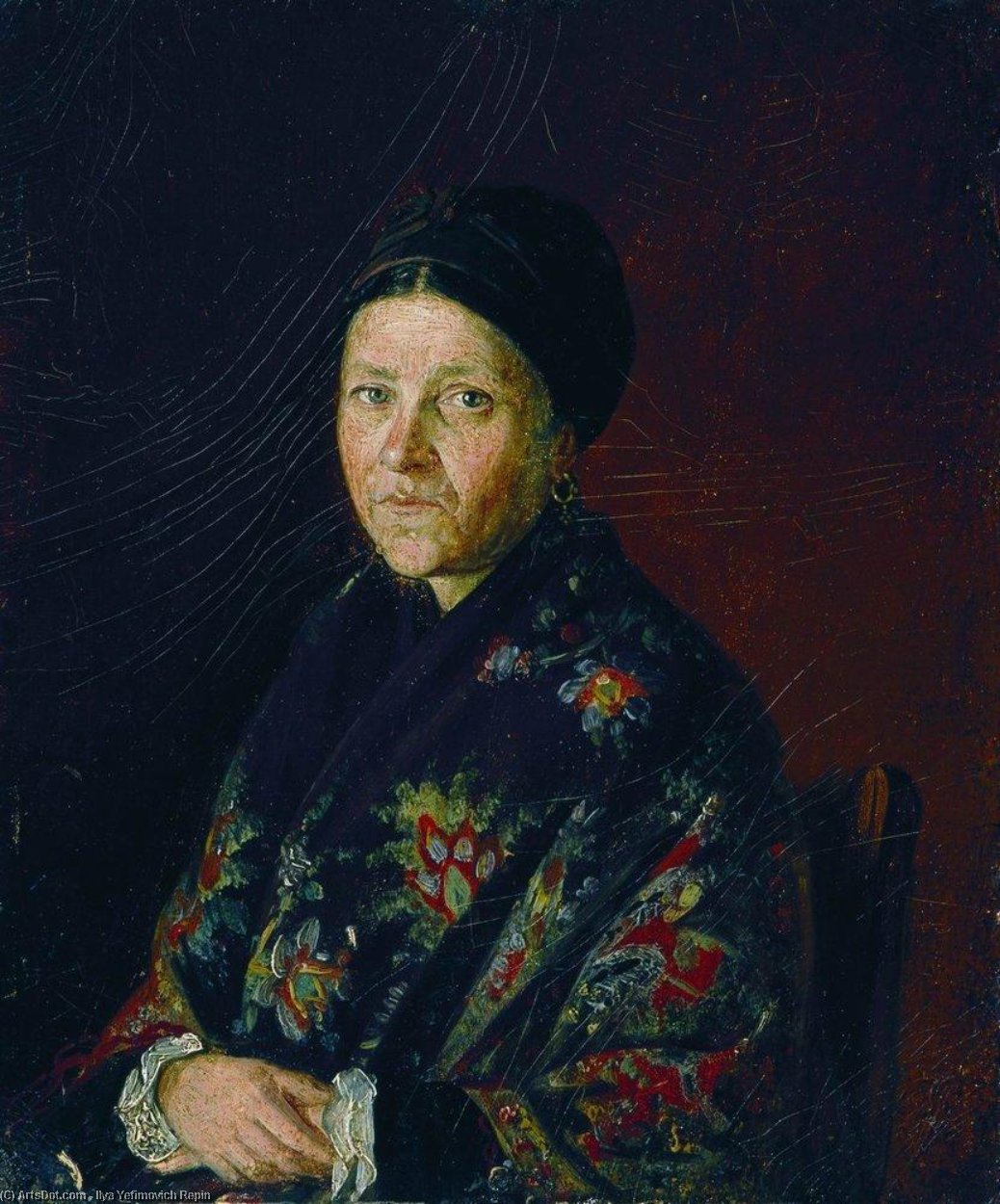 Portrait Of A. Bocharova, Artist's Aunts — Ilja Jewgenjewitsch Repin