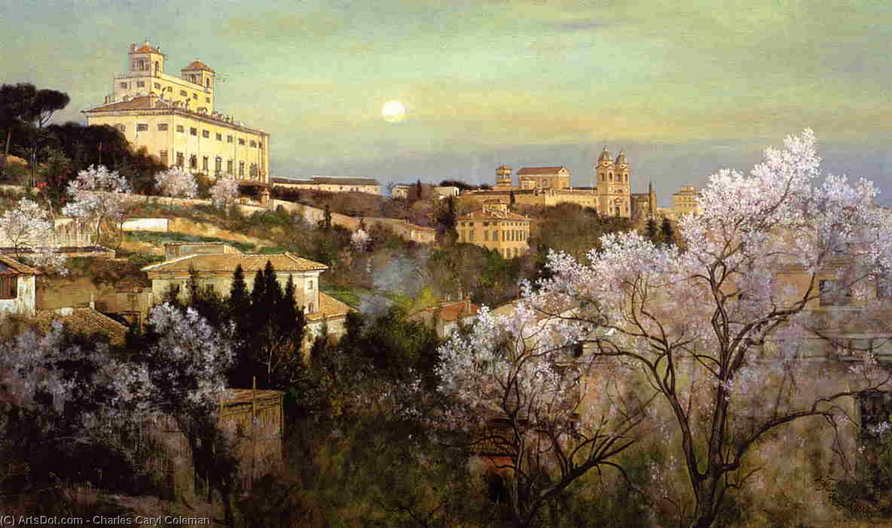 Il Pincio With A View Of Villa Medici — Charles Caryl Coleman